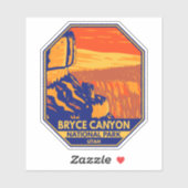Sticker Bryce Canyon National Park Utah Inspiration Point (Feuille)