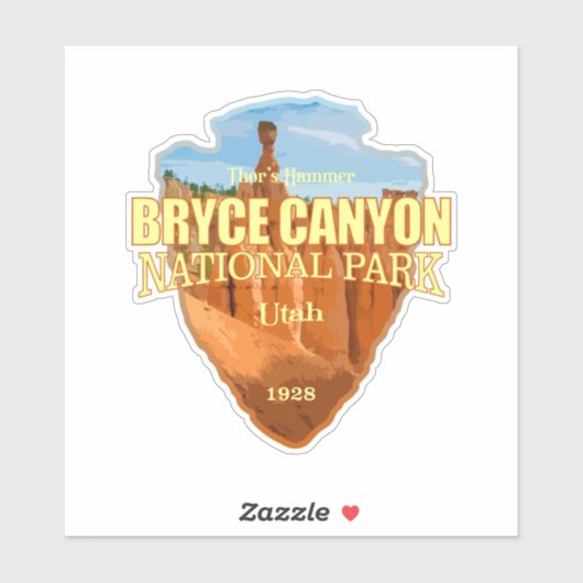 Sticker Bryce Canyon NP (flèche) (Feuille)