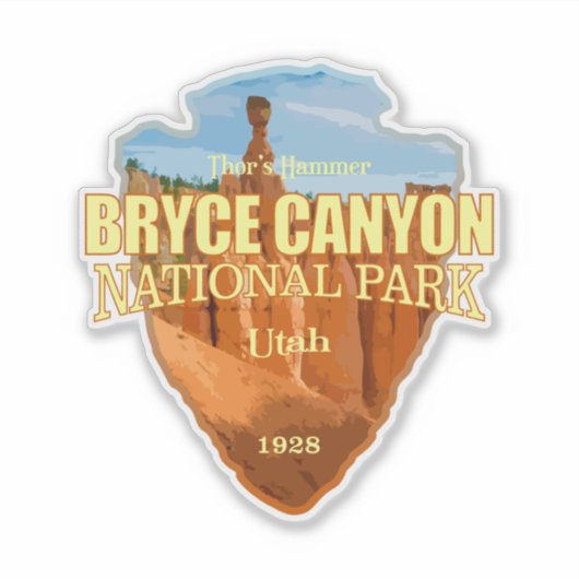 Sticker Bryce Canyon NP (flèche) (Devant)
