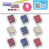 STICKER BTS - FOURNITURES DE BUREAU (NOTES POST-IT) (Devant)