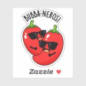 Sticker Bubba-neros Funny Habanero Pun (Feuille)
