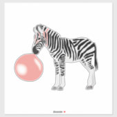 Sticker Buble Gum Zebra Blowbble (Feuille)