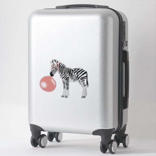 Sticker Buble Gum Zebra Blowbble (Sur valise)