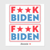 Sticker Buck Fiden drôle anti Biden pro Trump (Feuille)