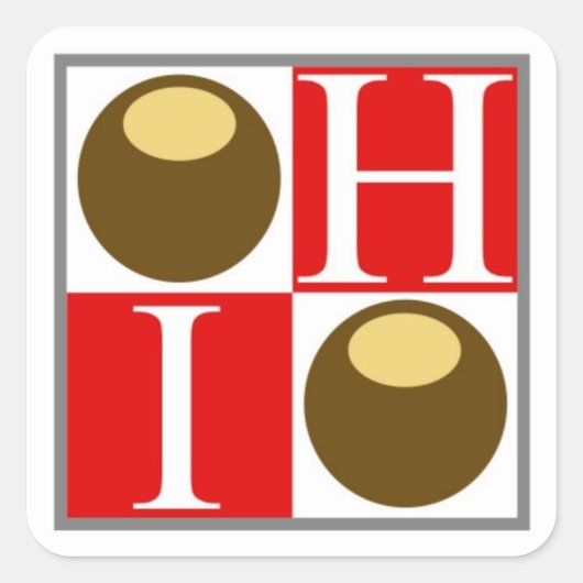 Sticker Buckeye Nut Ohio Proud (Voorkant)