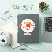 Sticker Budapest Design Hongrie Parlement Vintage (Couverture iPad)