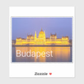 Sticker Budapest Parlement Panorama Hongrie (Feuille)