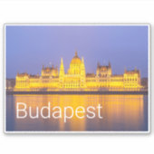 Sticker Budapest Parlement Panorama Hongrie (Devant)