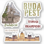 Sticker Budapest Travel Series (Devant)