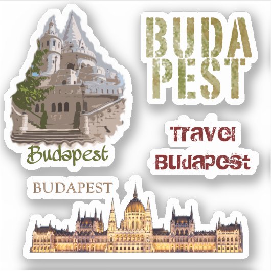 Sticker Budapest Travel Series (Devant)
