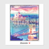 Sticker Budapest vintage (Feuille)