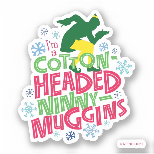 Sticker Buddy l'Elfe | Ninny-muggins en coton (Devant)