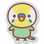 Sticker Budgerigar / Pastel rainbow green male (Devant)