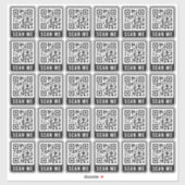 Sticker Budget Business Scan Me QR Code Moderne Simple (Feuille)