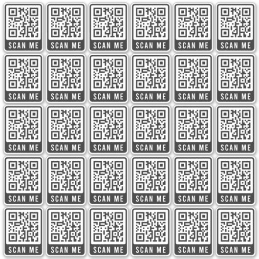 Sticker Budget Business Scan Me QR Code Moderne Simple (Devant)