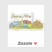Sticker buenos aires (Feuille)