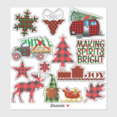 Sticker Buffalo Plaid (Feuille)