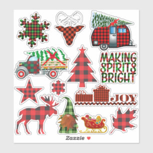 Sticker Buffalo Plaid