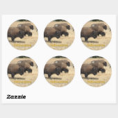 Sticker Buffalo Yellowstone (Feuille)