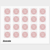 Sticker Buffet Coeurs Roses 'Mange-Moi' (Feuille)