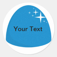 Sticker Buffet Giant Blue Gumdrop Candy