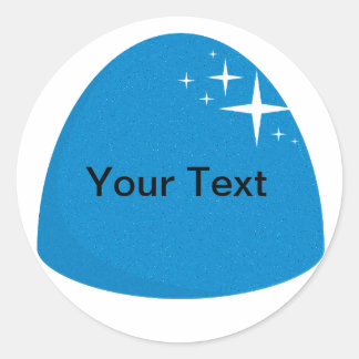 Sticker Buffet Giant Blue Gumdrop Candy