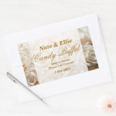 Sticker Buffet Rose ivoire (Enveloppe)