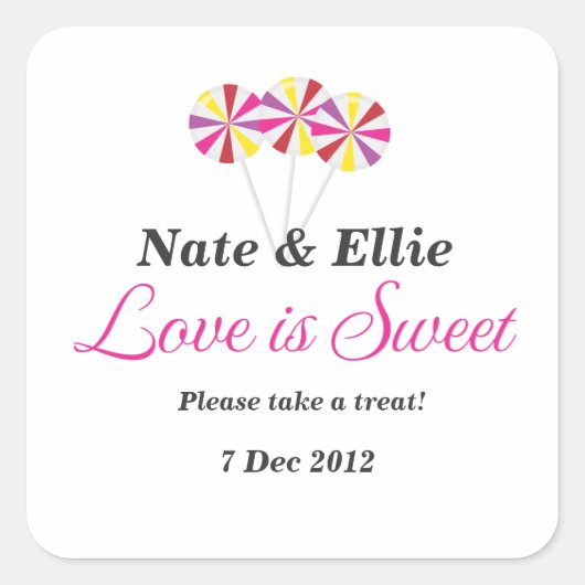 Sticker Buffet sucré sucré (Devant)