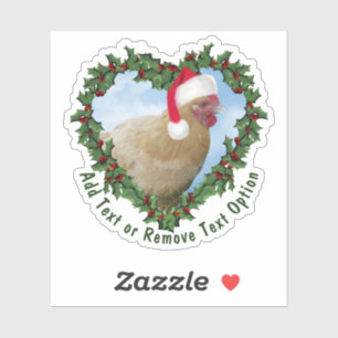 Sticker Bug Orpington Wreath Chicken Wreath Noël