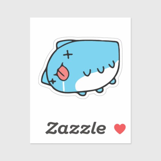 Sticker BugCat Capoo cat, Kawaii Comic Cat (Feuille)