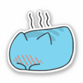 Sticker BugCat Capoo cat, Kawaii Comic Cat (Recto)