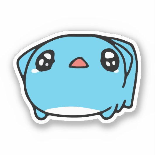 Sticker BugCat Capoo cat, Kawaii Comic Chat love (Recto)