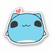 Sticker BugCat Capoo cat, Kawaii Comic Chat love (Recto)