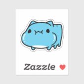 Sticker BugCat Capoo cat, Kawaii Comic Chat love (Feuille)