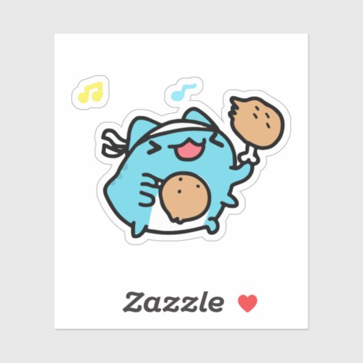 Sticker BugCat Capoo chat (Feuille)
