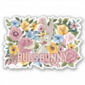 Sticker BUGS BUNNY™ Broderie Florale Graphique (Devant)