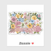 Sticker BUGS BUNNY™ Broderie Florale Graphique (Feuille)