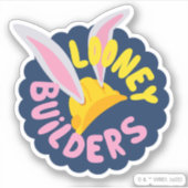 Sticker BUGS BUNNY BUILDERS™| Casque de chantier Logo à fe (Devant)