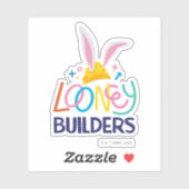Sticker BUGS BUNNY BUILDERS™| Casque Empilé Logo (Feuille)
