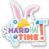 Sticker BUGS BUNNY BUILDERS™| C'est l'heure du casque (Devant)
