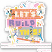 Sticker BUGS BUNNY BUILDERS™| Chantier "Construisons ensem (Devant)