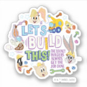 Sticker BUGS BUNNY BUILDERS™| "Construisons ceci" esquisse (Devant)