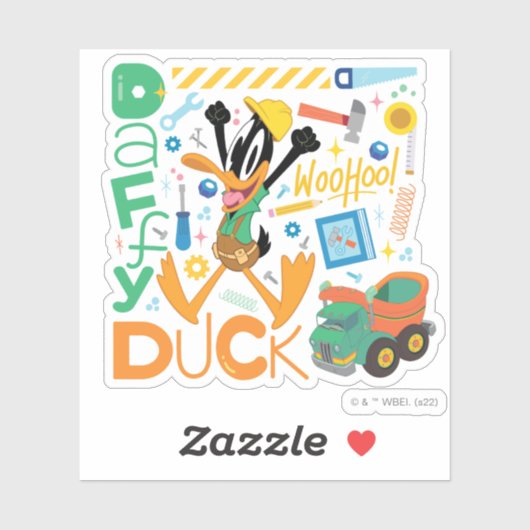 Sticker BUGS BUNNY BUILDERS™| DAFFY DUCK™ Work Tools (Feuille)