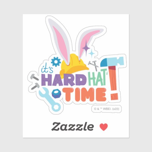Sticker BUGS BUNNY BUILDERS™| It's Hard Hat Time (Feuille)