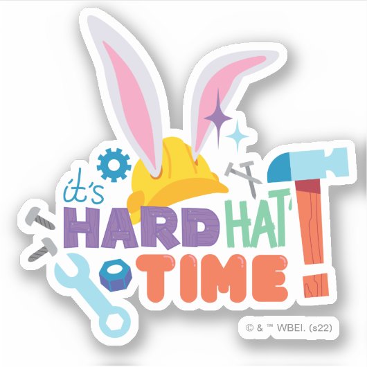 Sticker BUGS BUNNY BUILDERS™| It's Hard Hat Time (Devant)