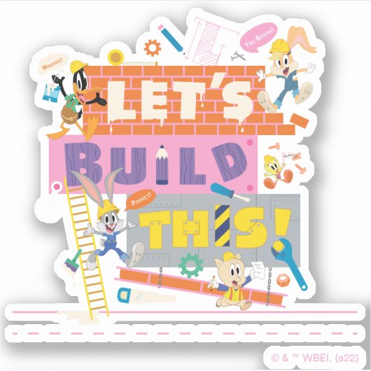 Sticker BUGS BUNNY BUILDERS™| "Let's Build This" Work Site (Devant)