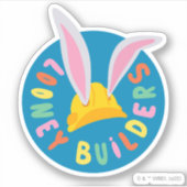 Sticker BUGS BUNNY BUILDERS™| Logo cercle casque de chanti (Devant)