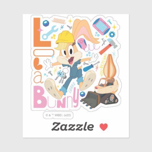 Sticker BUGS BUNNY BUILDERS™| Lola Bunny Work Tools (Feuille)
