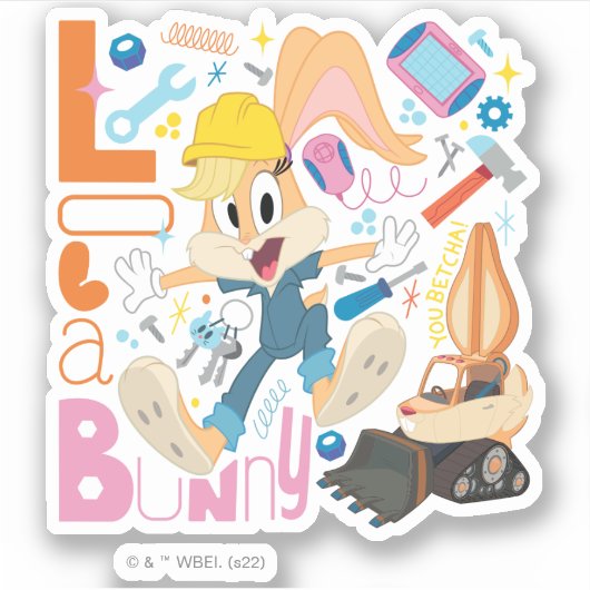 Sticker BUGS BUNNY BUILDERS™| Lola Bunny Work Tools (Devant)