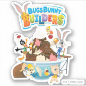 Sticker BUGS BUNNY BUILDERS™| Looney Builders Ice Cream (Devant)